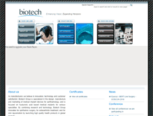 Tablet Screenshot of biotechvisioncare.com